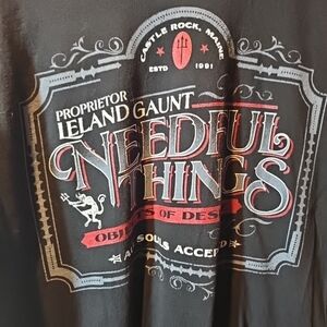 Black Needful Things Graphic T-Shirt